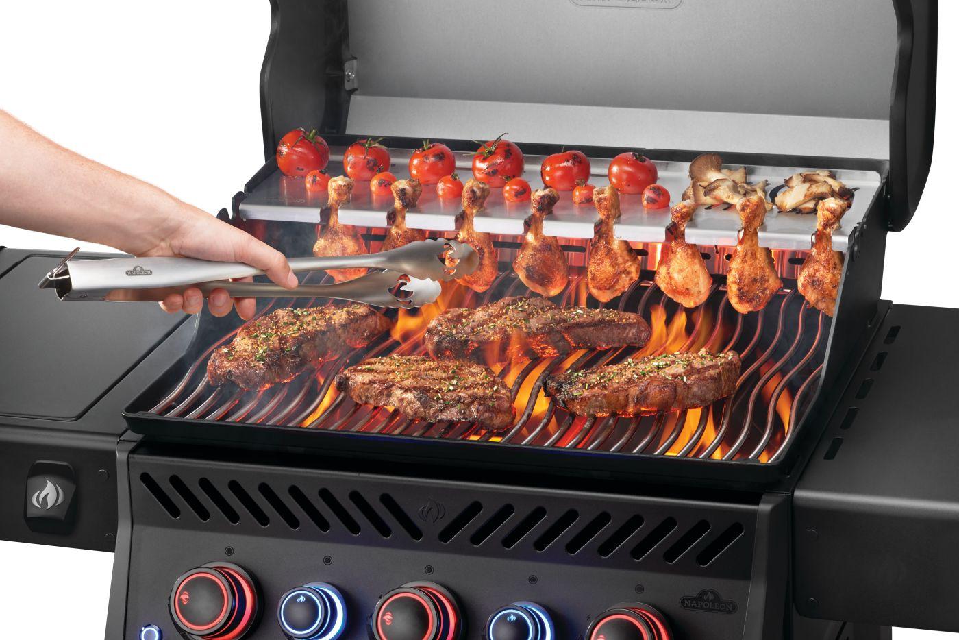 Napoleon Bbq RPS425RSIBPK2PHM Phantom Rogue PRO-S 425 RSIB with Infrared Side and Rear Burner , Propane, Matte/Matt Black