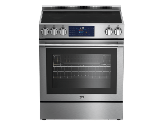 Beko SLER30432SS 30" Stainless Steel Slide-In Electric Range