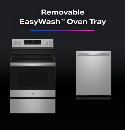 PRF700AYFS GE Profile™ ENERGY STAR® 30" Smart Free-Standing Electric Convection Range with No Preheat Air Fry and EasyWash™ Oven Tray