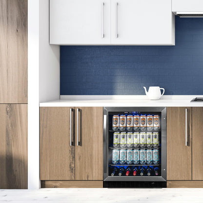 Danby 5.7 cu. ft. Built-in Beverage Center in Stainless Steel