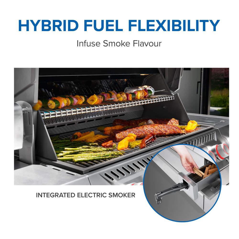 Napoleon Bbq PRO665VXRSIBPSS Prestige PRO 665 Elite with Smart Technology & Electric Smoker Box , Propane, Stainless Steel