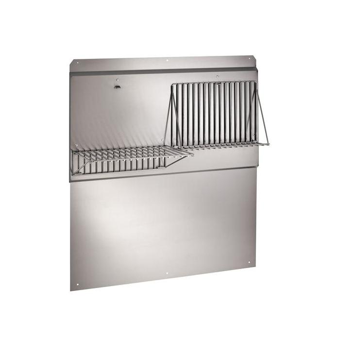 Zephyr AK0712 Backsplash, Telescopic, w/Shelves, 42", SS