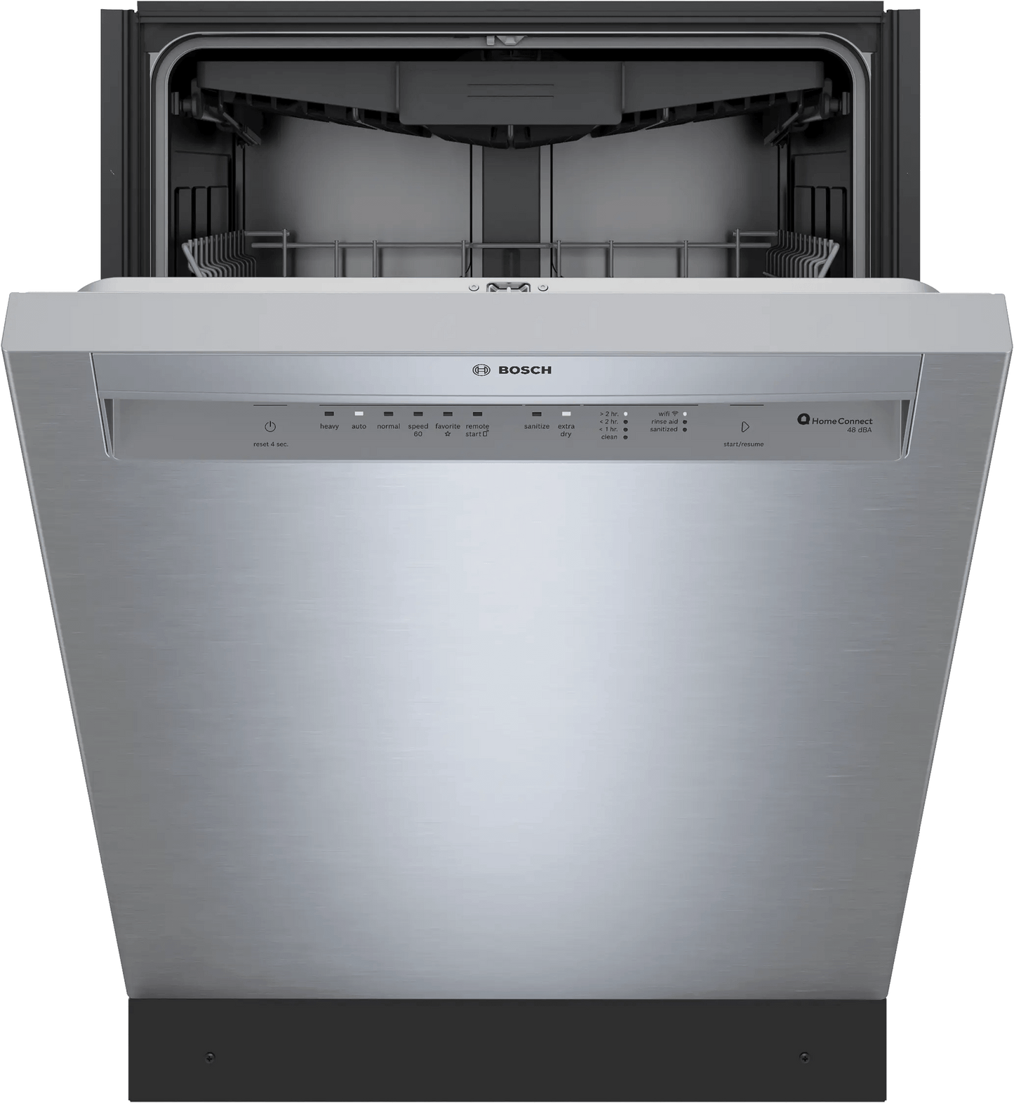 Bosch SHE43DM5N 300 Recessed Handle, 48 dBA, Standard 3rd Rack, PureDry - SS