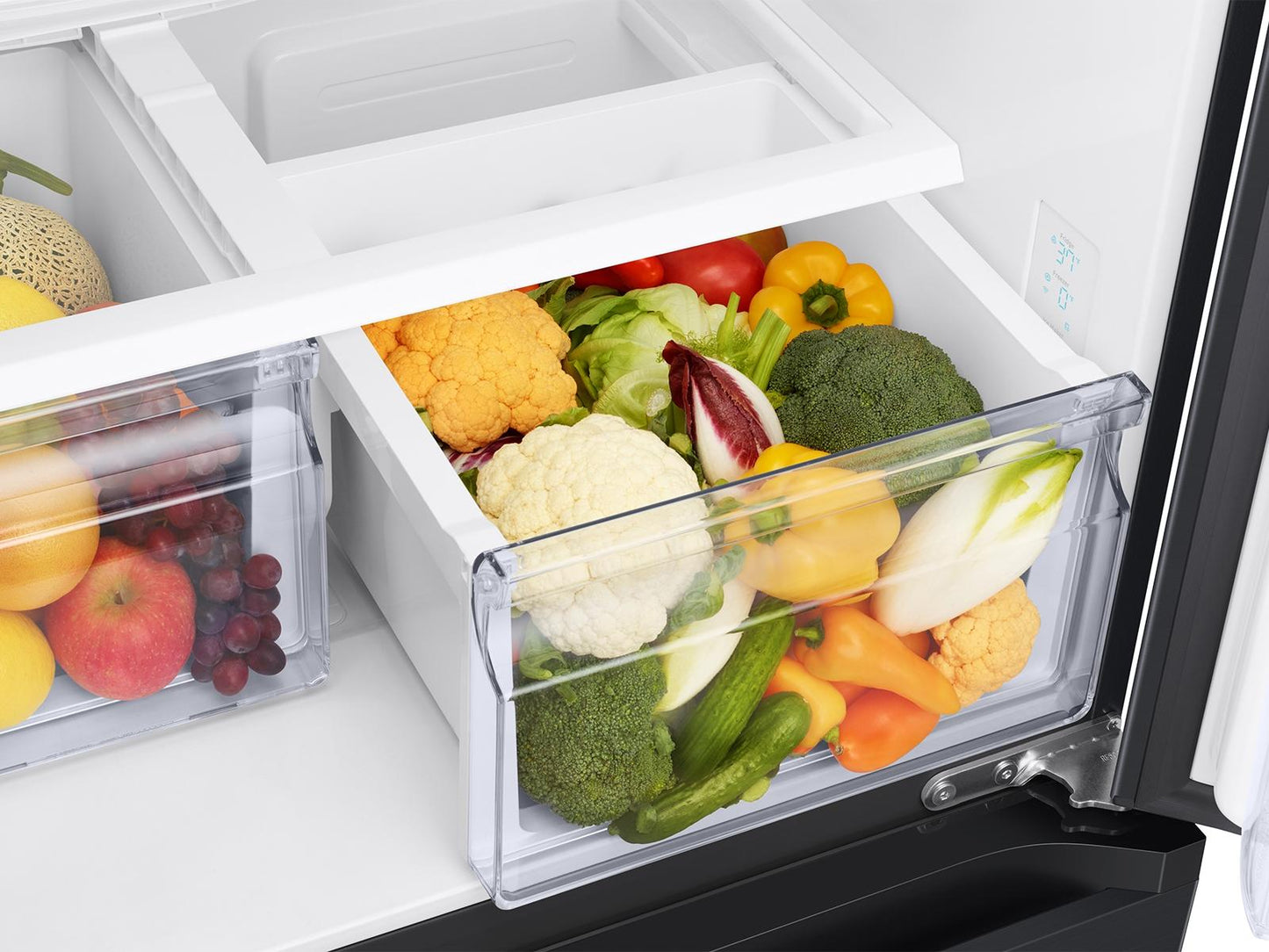 Samsung RF18A5101MT 18 cu. ft. Counter Depth 3-Door French Door Refrigerator in Matte Black Steel