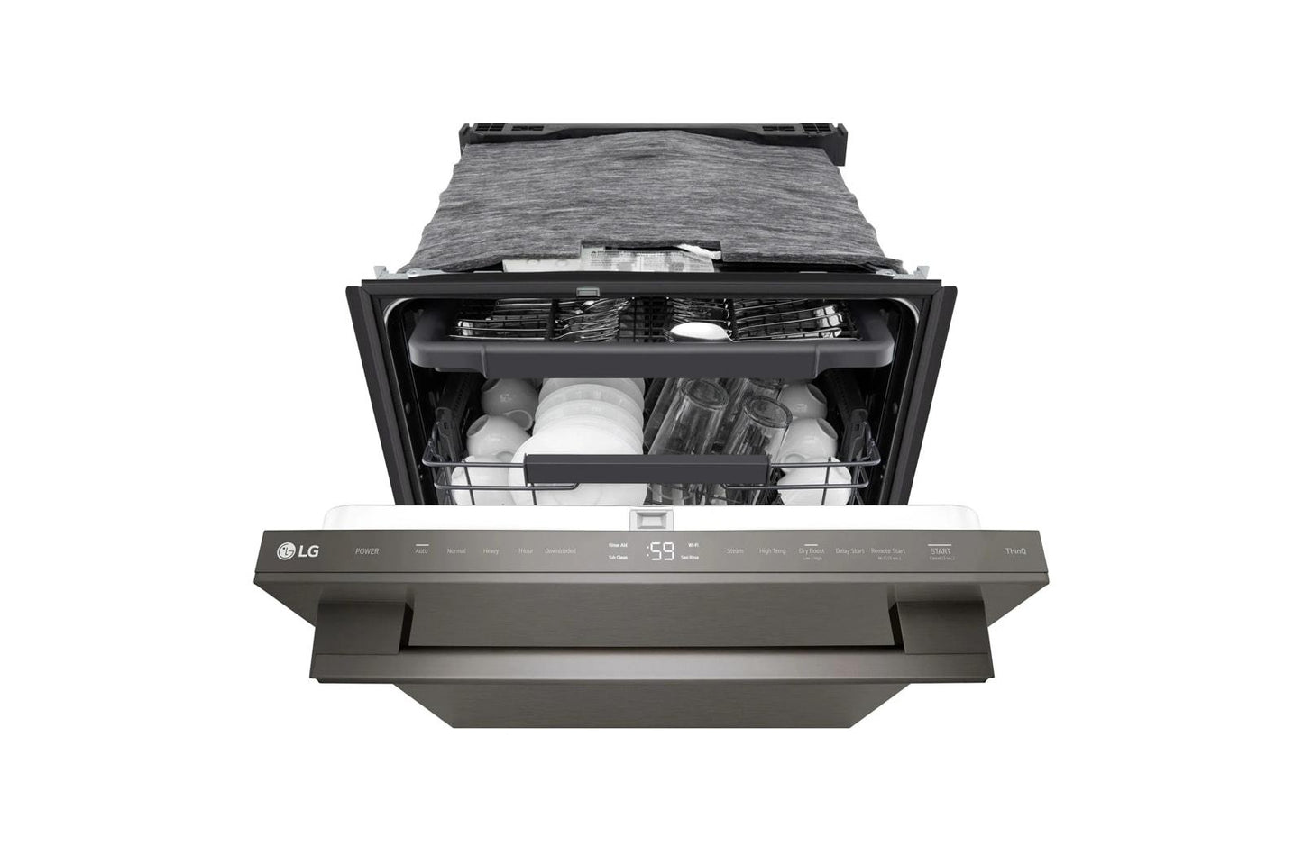 Lg LDNTM545D Smart FlushFit™ Top Control Dishwasher with 1-Hour Wash & Dry, QuadWash® Pro, and Dynamic Heat Dry™ w/AutoVent Dry™