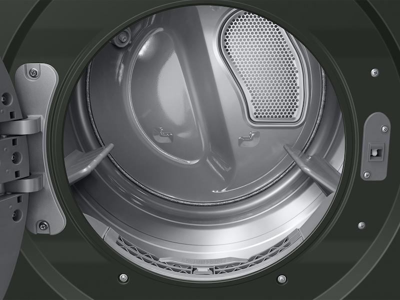 Samsung WH53DBH700EF Bespoke 5.3 cu. ft. AI Laundry Hub™ Ultra Capacity Single Unit Washer with AI OptiWash™ and 7.6 cu. ft. Electric Dryer in Satin Green