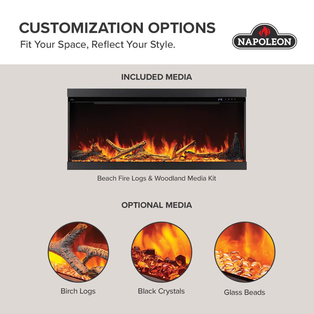 Napoleon Bbq NEFL50AB Astound 50 FlexMount Electric Fireplace
