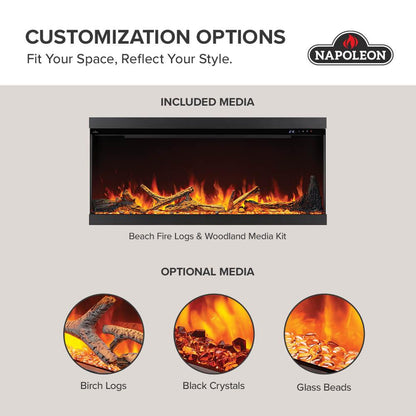 Napoleon Bbq NEFL50AB Astound 50 FlexMount Electric Fireplace