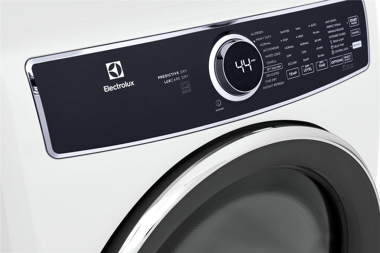 Electrolux ELFE7537AW Front Load Perfect Steam™ Electric Dryer with Predictive Dry™ and Instant Refresh - 8.0 Cu. Ft.