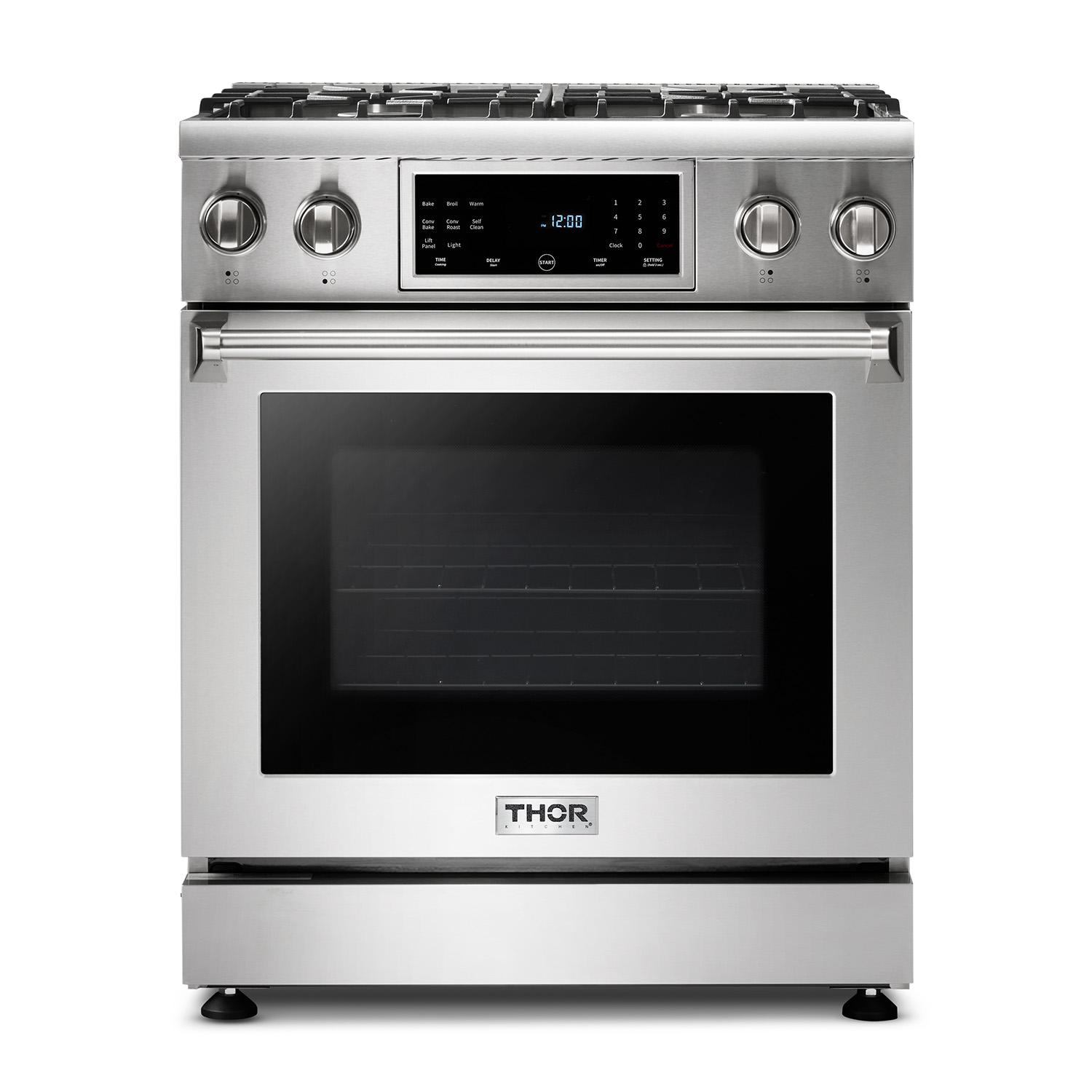 TRG3001 Thor Kitchen 30-inch Tilt Panel Gas Range - Professional - Model Trg3001