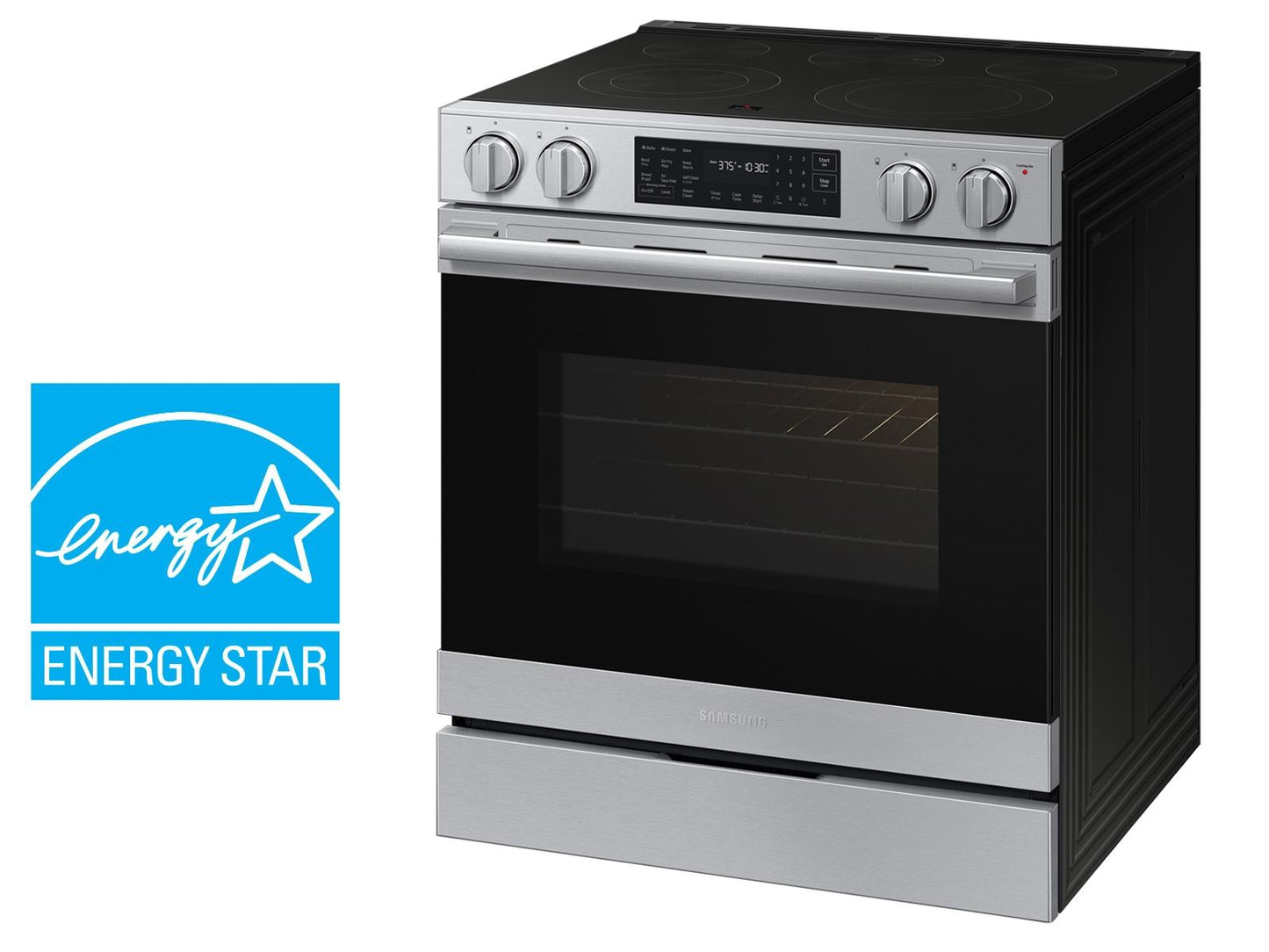 Samsung NSE80H63SR Bespoke Smart Slide-in Electric Range Pro Style Design  Air Fry Max  True Convection