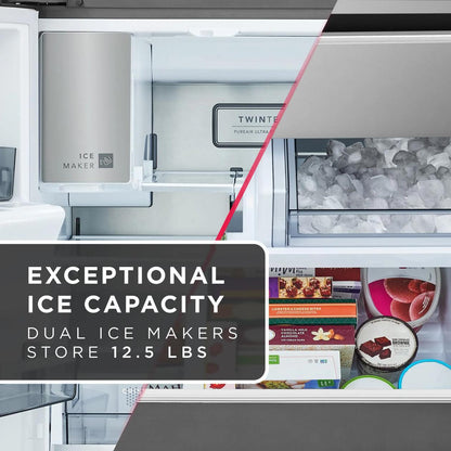 Frigidaire PRMS2790BF 26 Cu. Ft. Standard-Depth 4-Door French Door Refrigerator