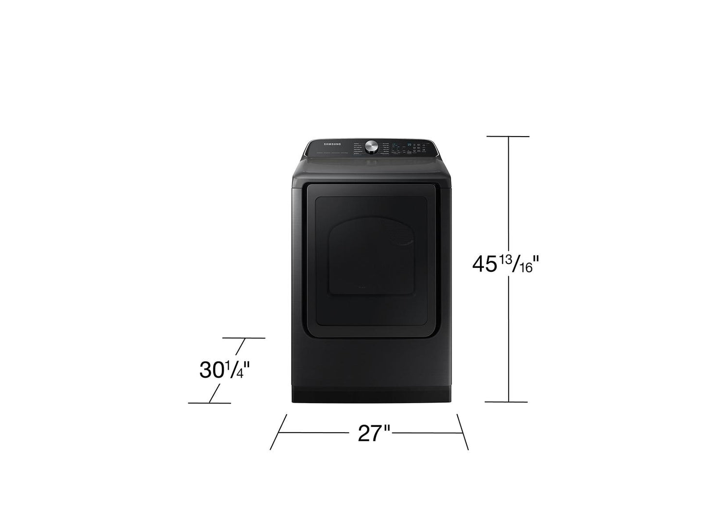 Samsung DVE55CG7100V Top Load Electric Dryer Steam Sanitize+  Sensor Dry  7.4 cu.ft.
