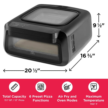 Frigidaire FRPO120B Countertop Pizza Oven with Air Fry and Oven Cooking Modes