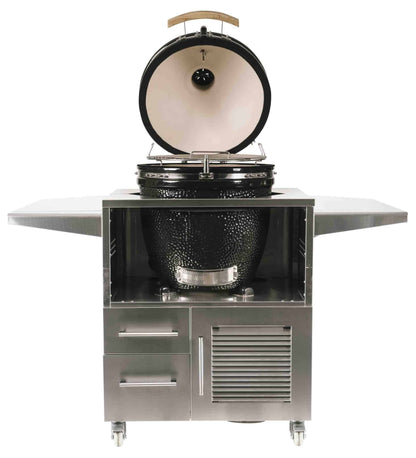 30" Flat Top Grill Cart