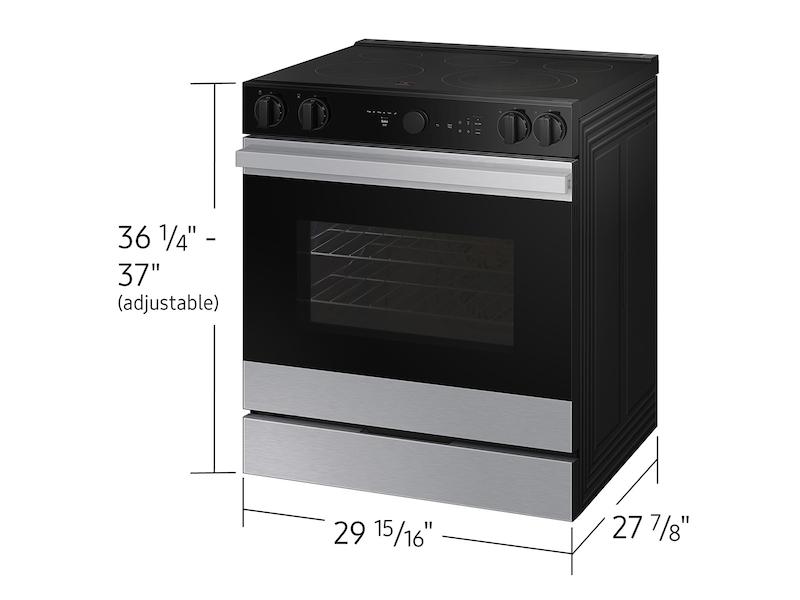 Samsung NSE6DG8700SR Bespoke 6.3 cu. ft. Smart Slide-In Electric Range with Smart Oven Camera & Illuminated Precision Knobs in Stainless Steel