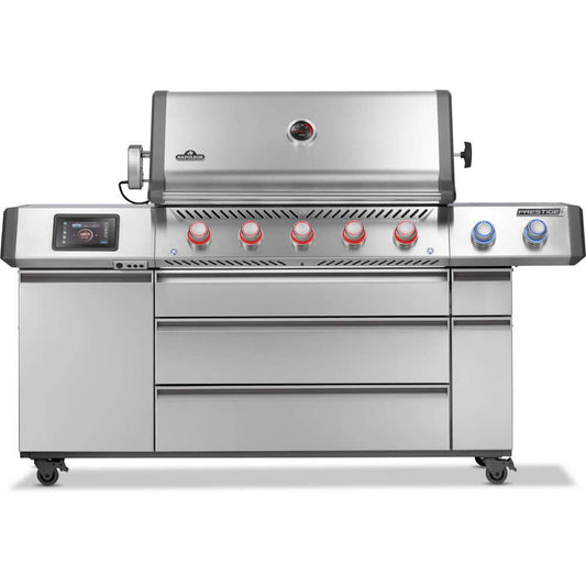 Napoleon Bbq PRO665VXRSIBPSS Prestige PRO 665 Elite with Smart Technology & Electric Smoker Box , Propane, Stainless Steel