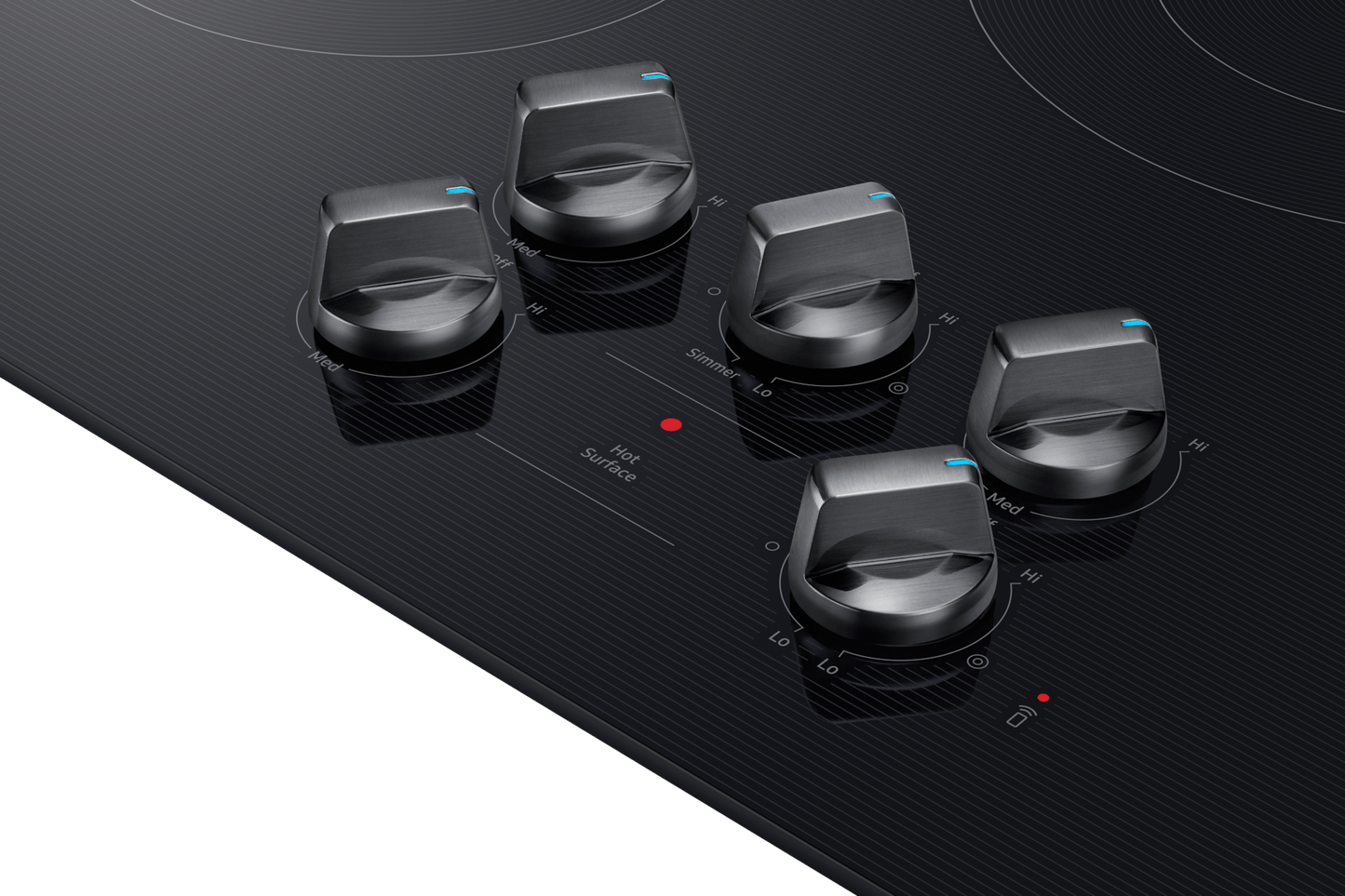 Samsung NZ30FG6332RK Electric Cooktop Illuminated Knobs  Wi-Fi  Rapid Boil