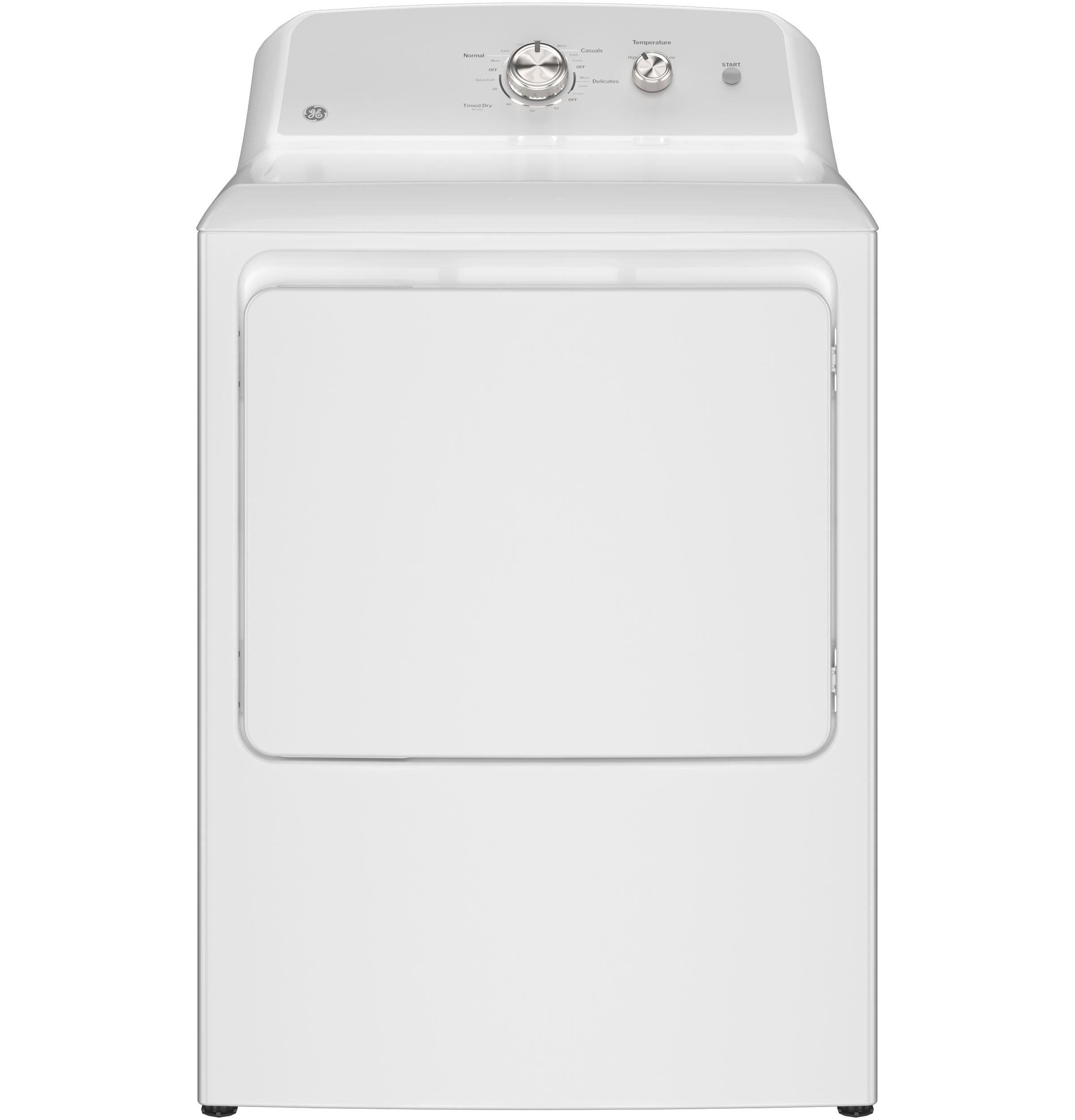 GTD38GASWWS GE® 7.2 cu. ft. Capacity Gas Dryer with Up To 120 ft. Venting and Reversible Door&#x200B;