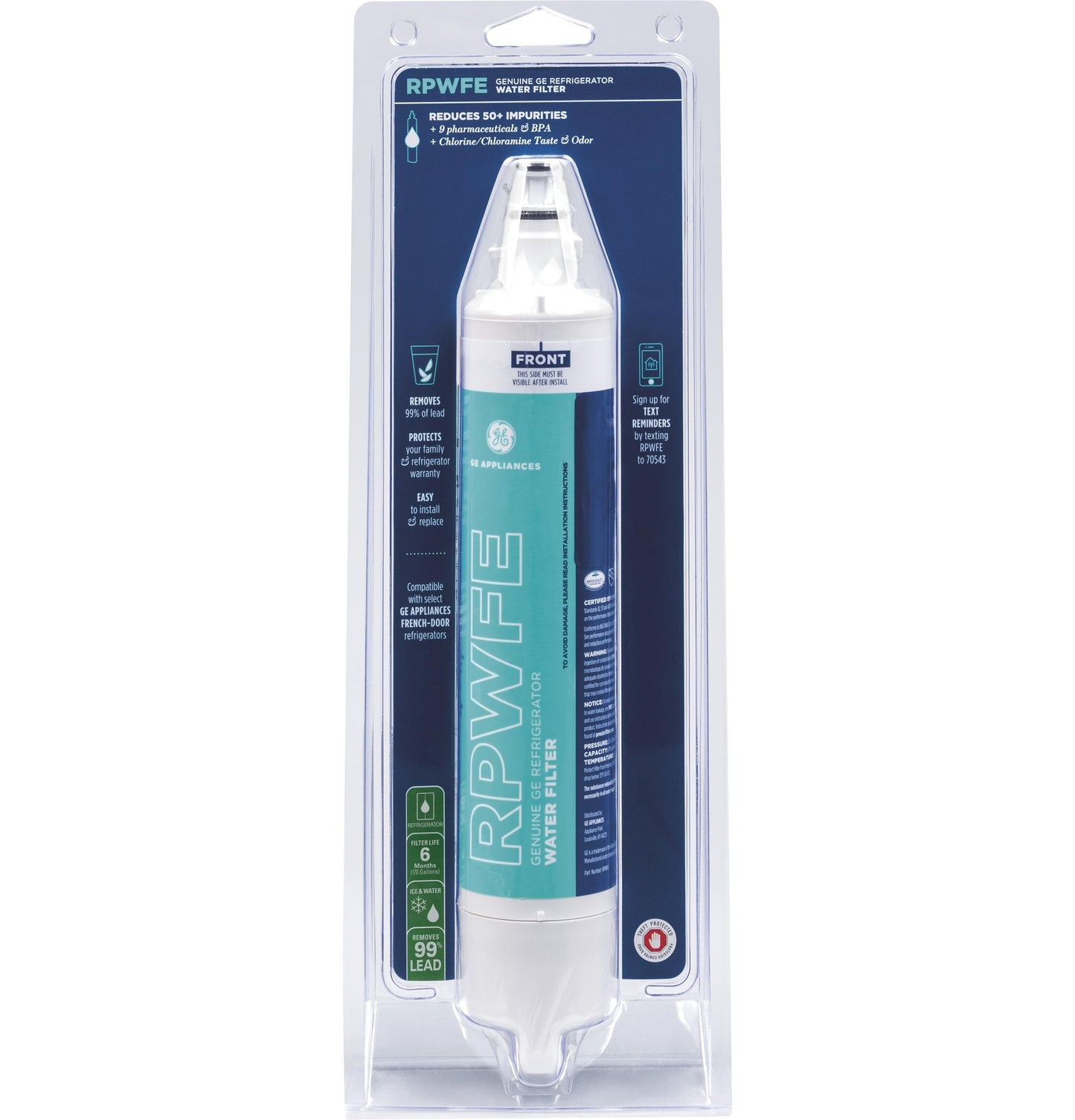 RPWFE3PK GE® RPWFE™ REFRIGERATOR WATER FILTER 3-PACK