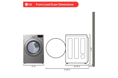 Lg DLG3401V 7.4 cu. ft. Ultra Large Capacity Gas Dryer