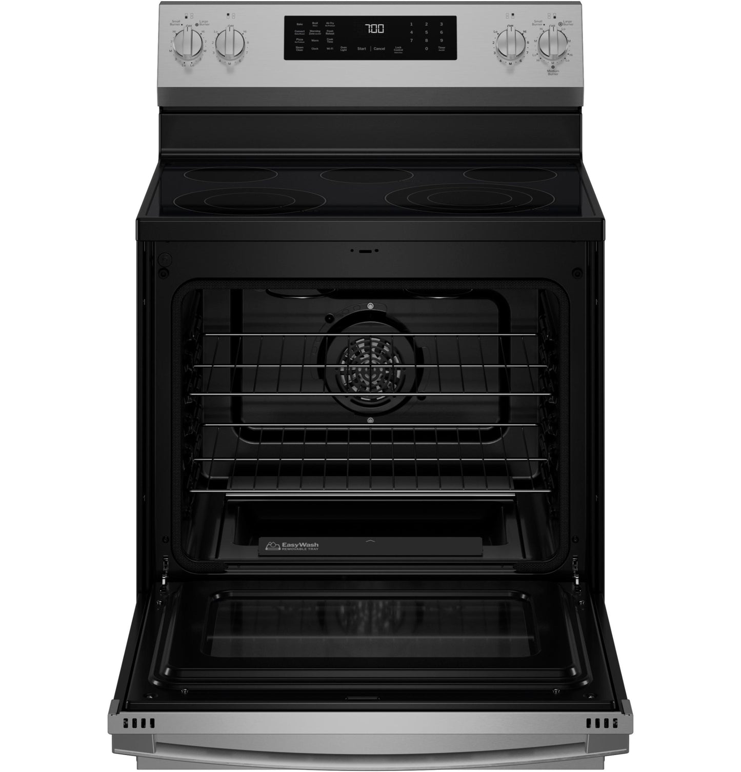 PRF700AYFS GE Profile™ ENERGY STAR® 30" Smart Free-Standing Electric Convection Range with No Preheat Air Fry and EasyWash™ Oven Tray