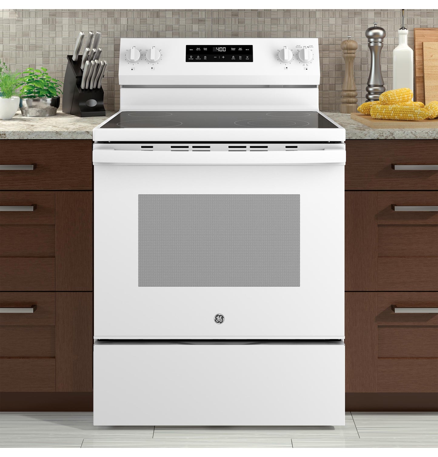 GRF400PVWW GE® ENERGY STAR® 30" Free-Standing Electric Range