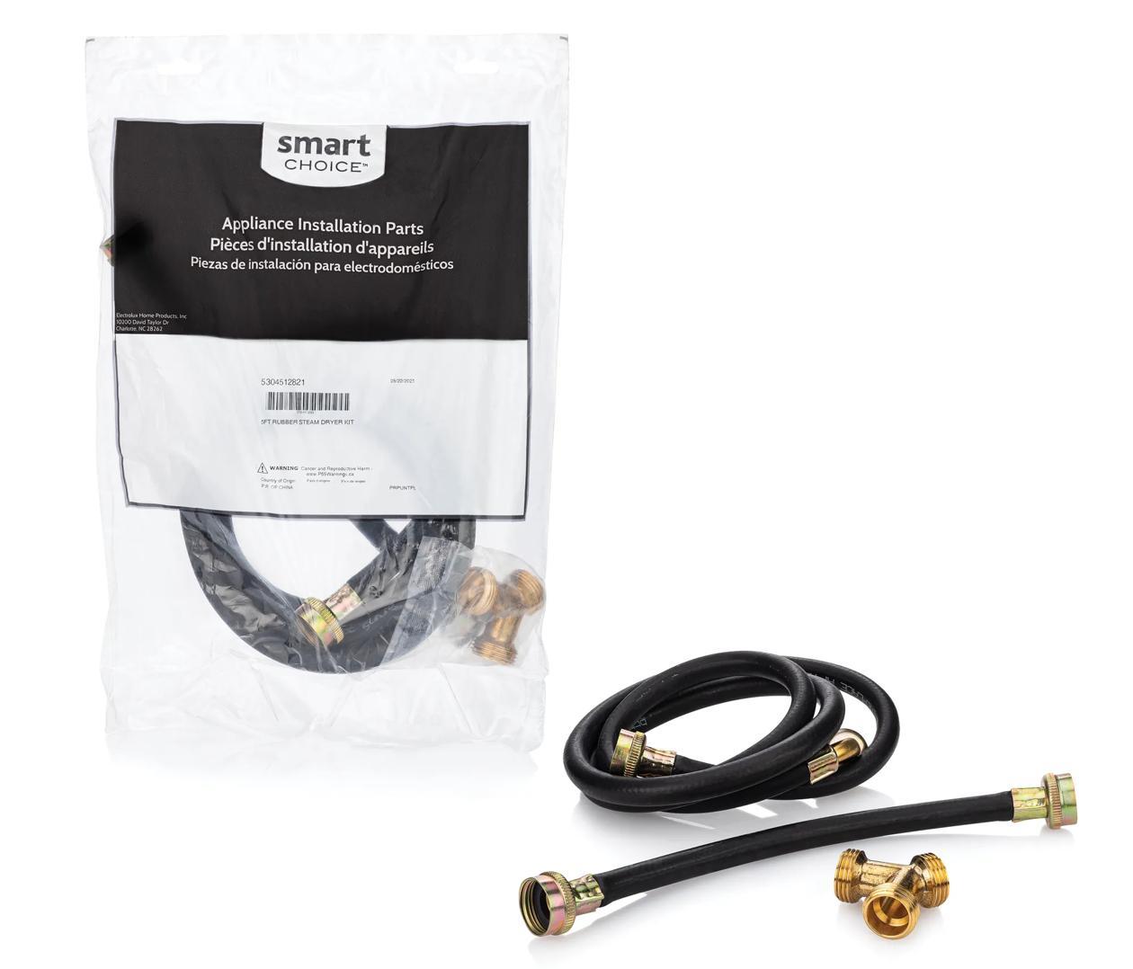 Electrolux 5304512821 5' Rubber Steam Dryer Hose Kit