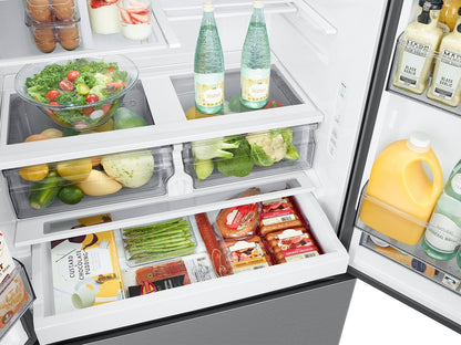Samsung RF27CG5010S9 Bespoke AI 3-Door French Door Mega Capacity  Dual Ice Maker & Stainless Look  27 cu.ft.