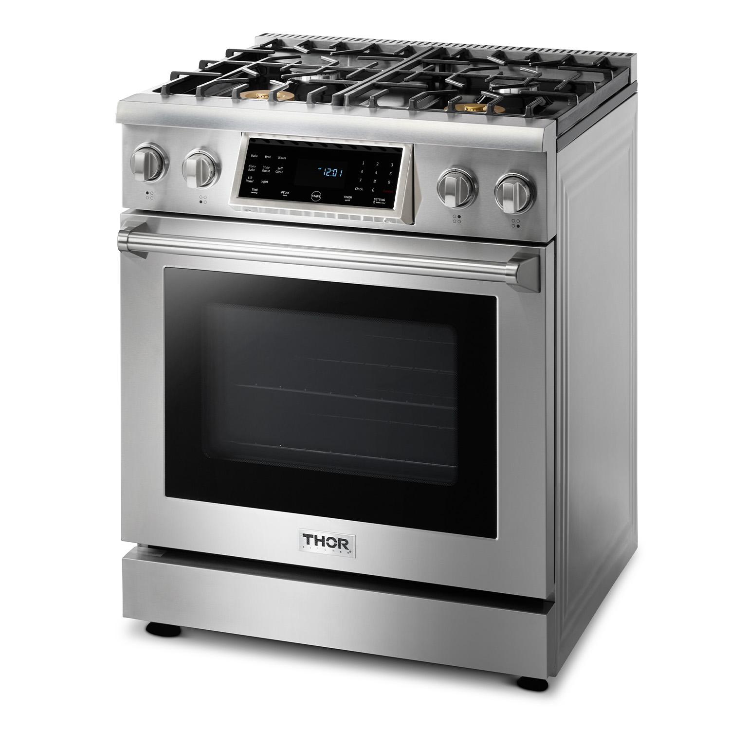 TRG3001 Thor Kitchen 30-inch Tilt Panel Gas Range - Professional - Model Trg3001