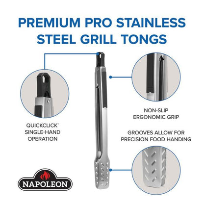 Napoleon Bbq GATL008 Premium Grill Tongs PRO Series