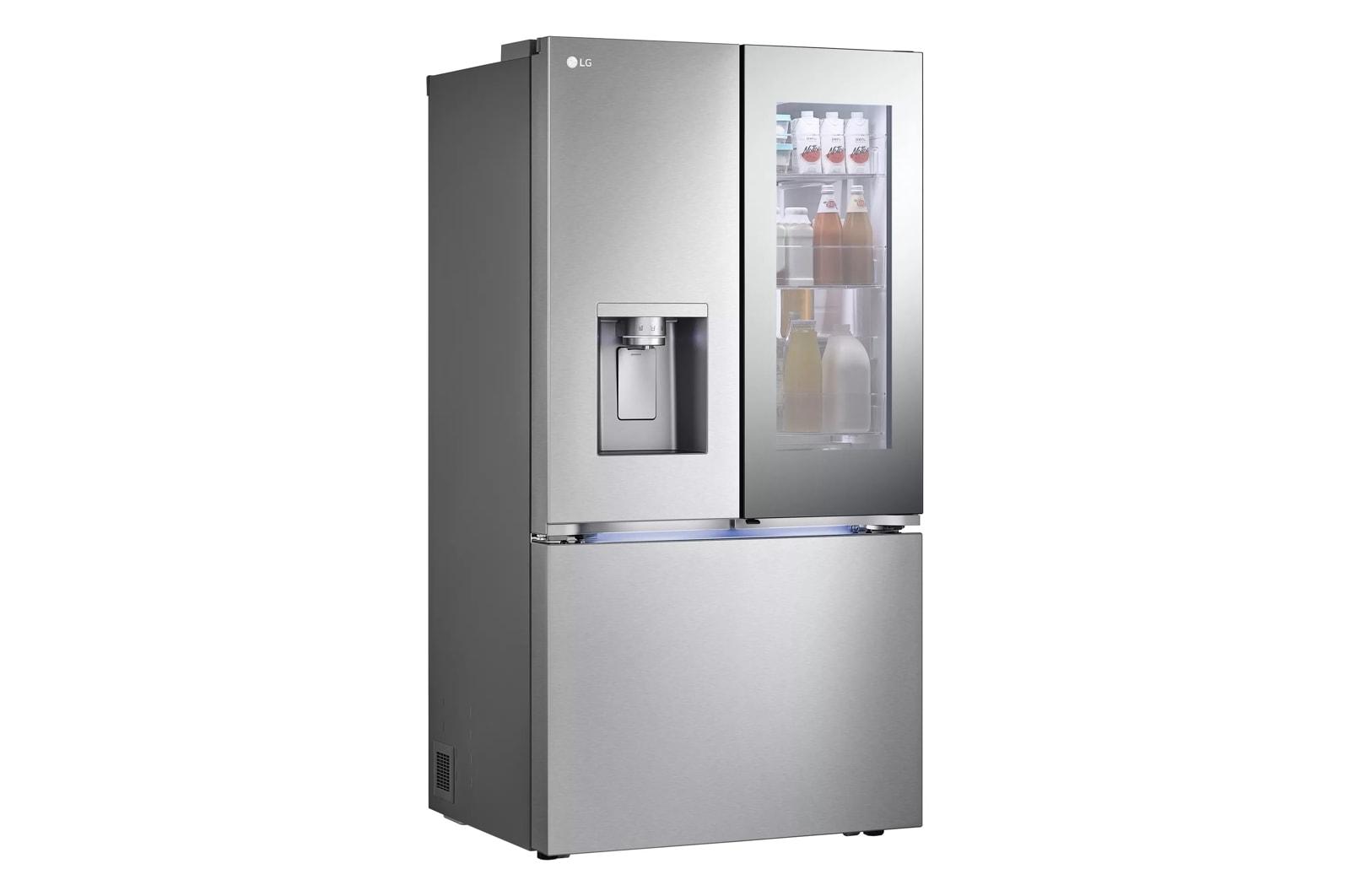 Lg 31 cu. ft. Smart Standard-Depth MAX™ French Door Refrigerator with Four Types of Ice and Mirror InstaView®