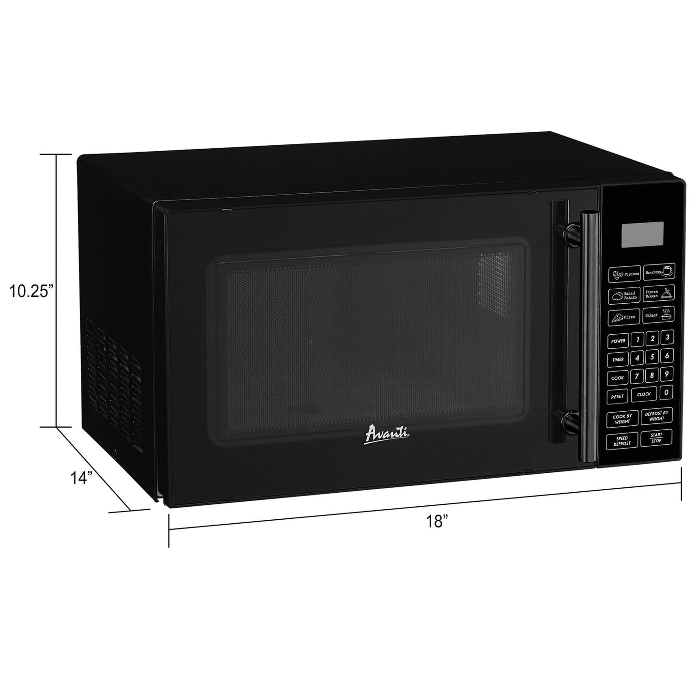 MT81K1BH Avanti Countertop Microwave Oven, 0.8 cu. ft. Capacity