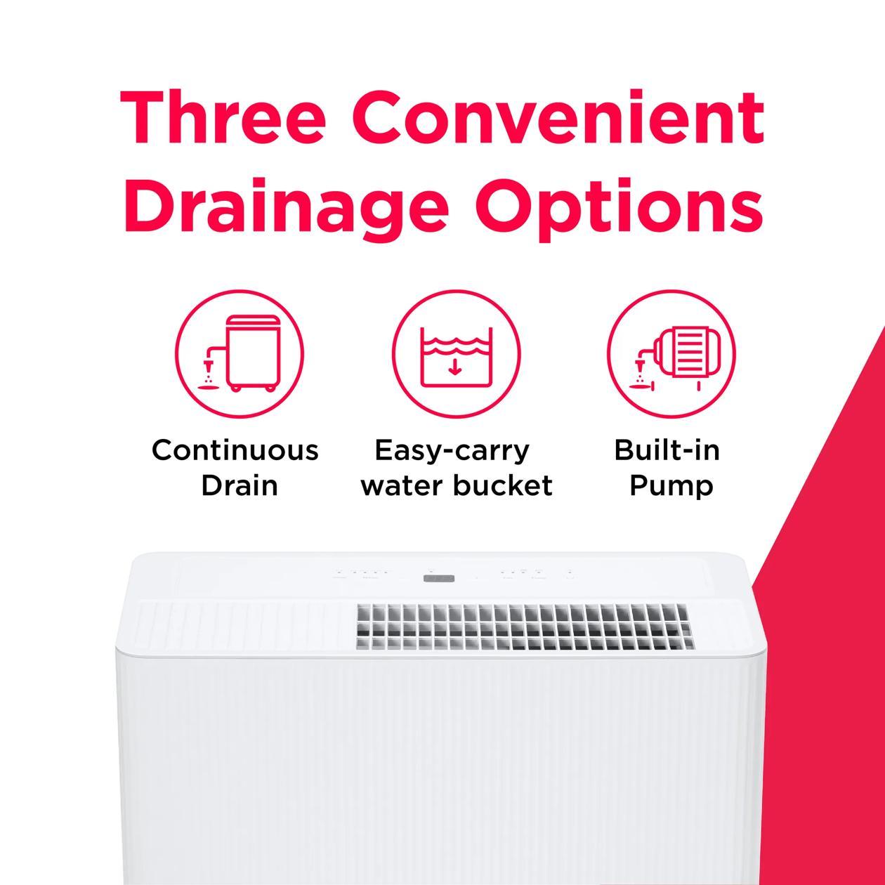 Frigidaire FHDP5033Y1 50 Pint Built-In Pump Dehumidifier with Wi-Fi