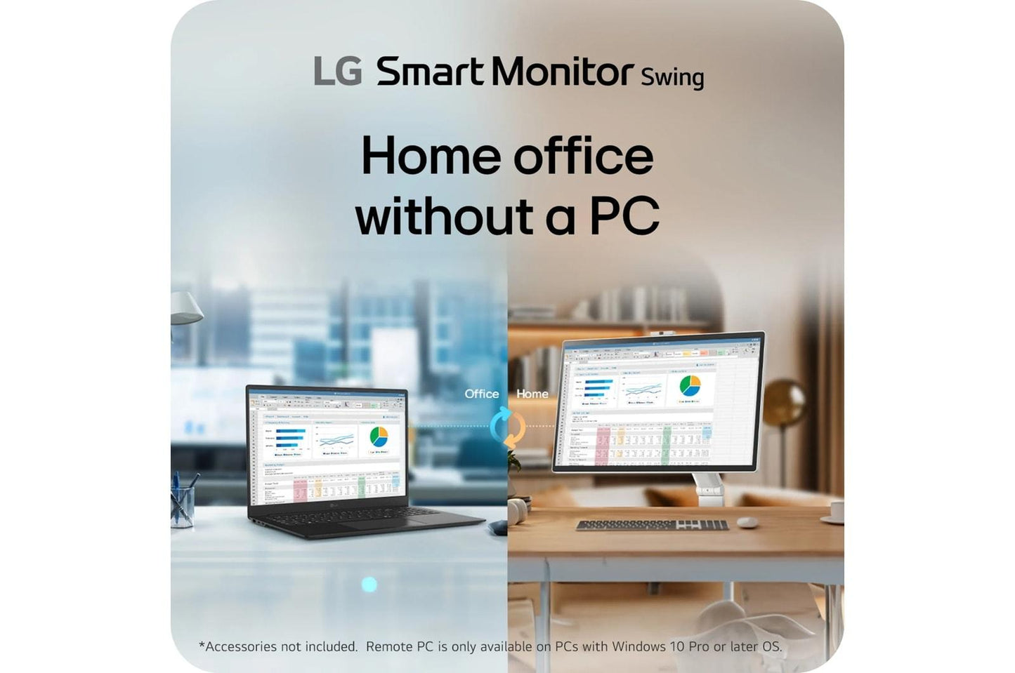 Lg 32U889SAW 32 Inch 4K UHD IPS Touchscreen Smart Monitor Swing with Rolling Stand
