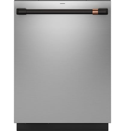 Cafe CDT888P2VS1 CAF(EBACK)™ CustomFit ENERGY STAR Stainless Interior Smart Dishwasher with Ultra Wash Top Rack and Dual Convection Ultra Dry, LED Lights, 39 dBA