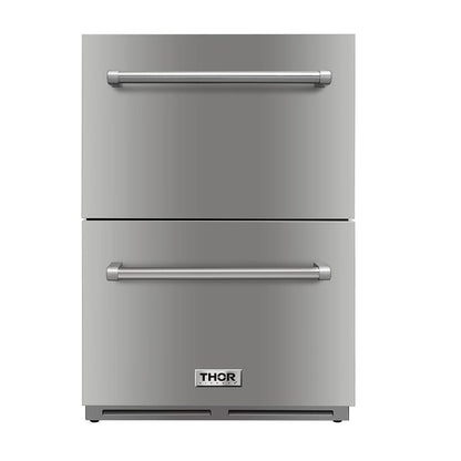 Thor Kitchen 24 Inch Indoor Outdoor Refrigerator Drawer In Stainless Steel (discontinued)