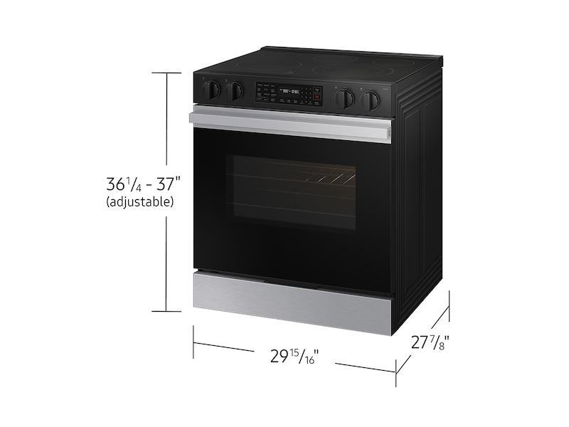 Samsung NSE6DG8300SR Bespoke 6.3 cu. ft. Smart Slide-In Electric Range with Air Fry & Precision Knobs in Stainless Steel