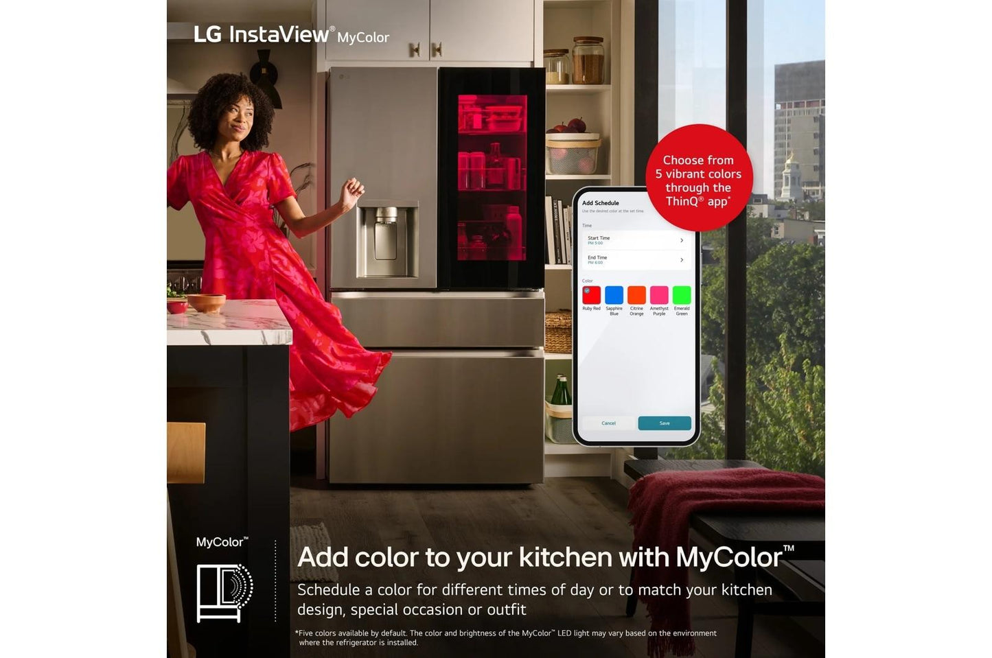 Lg LF29S9775S 29 cu. ft. Standard-Depth MAX™ 4-Door French Door Refrigerator with Mirror InstaView® MyColor™ and Mini Craft Ice™