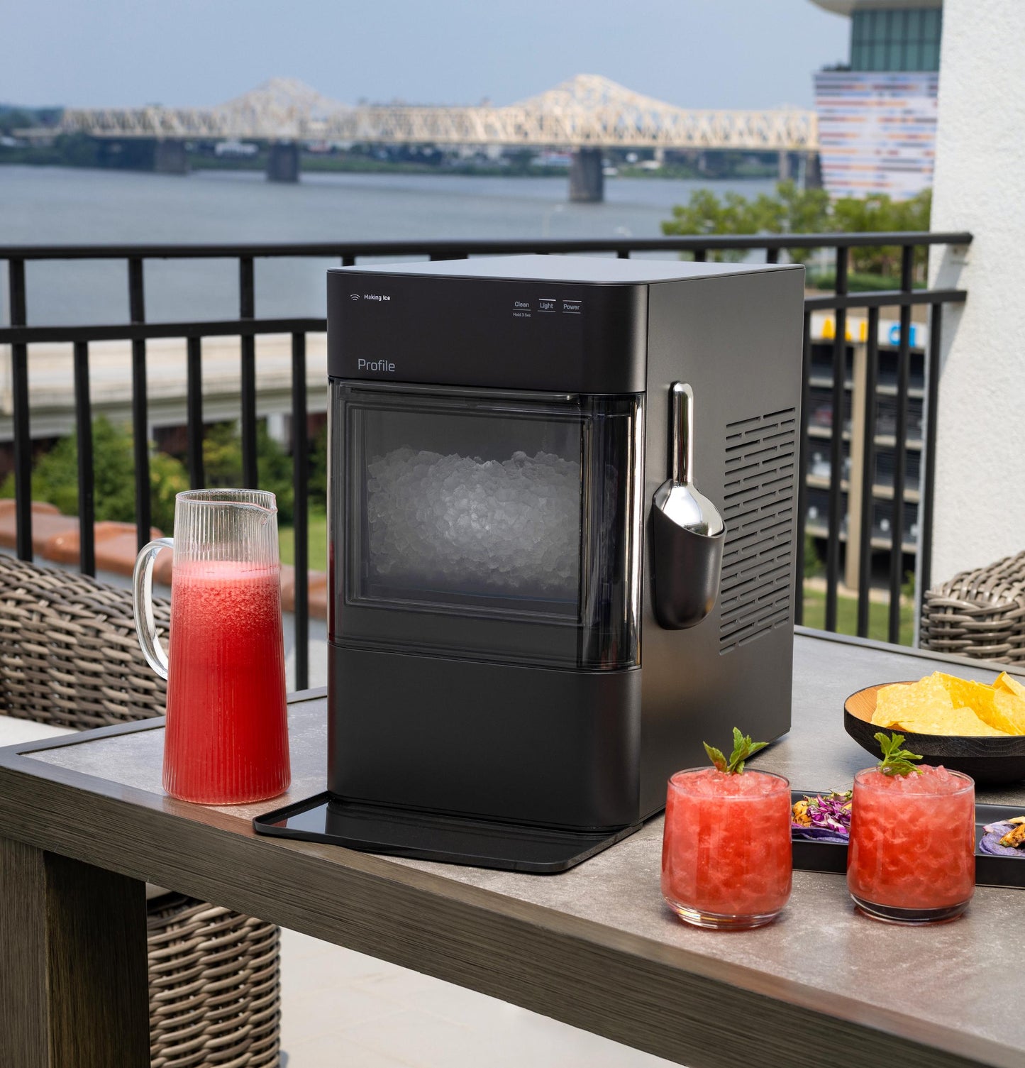 XPIO23SWBB GE Profile™ Opal™ 2.0 Ultra Nugget Ice Maker with Scale Inhibiting Filter