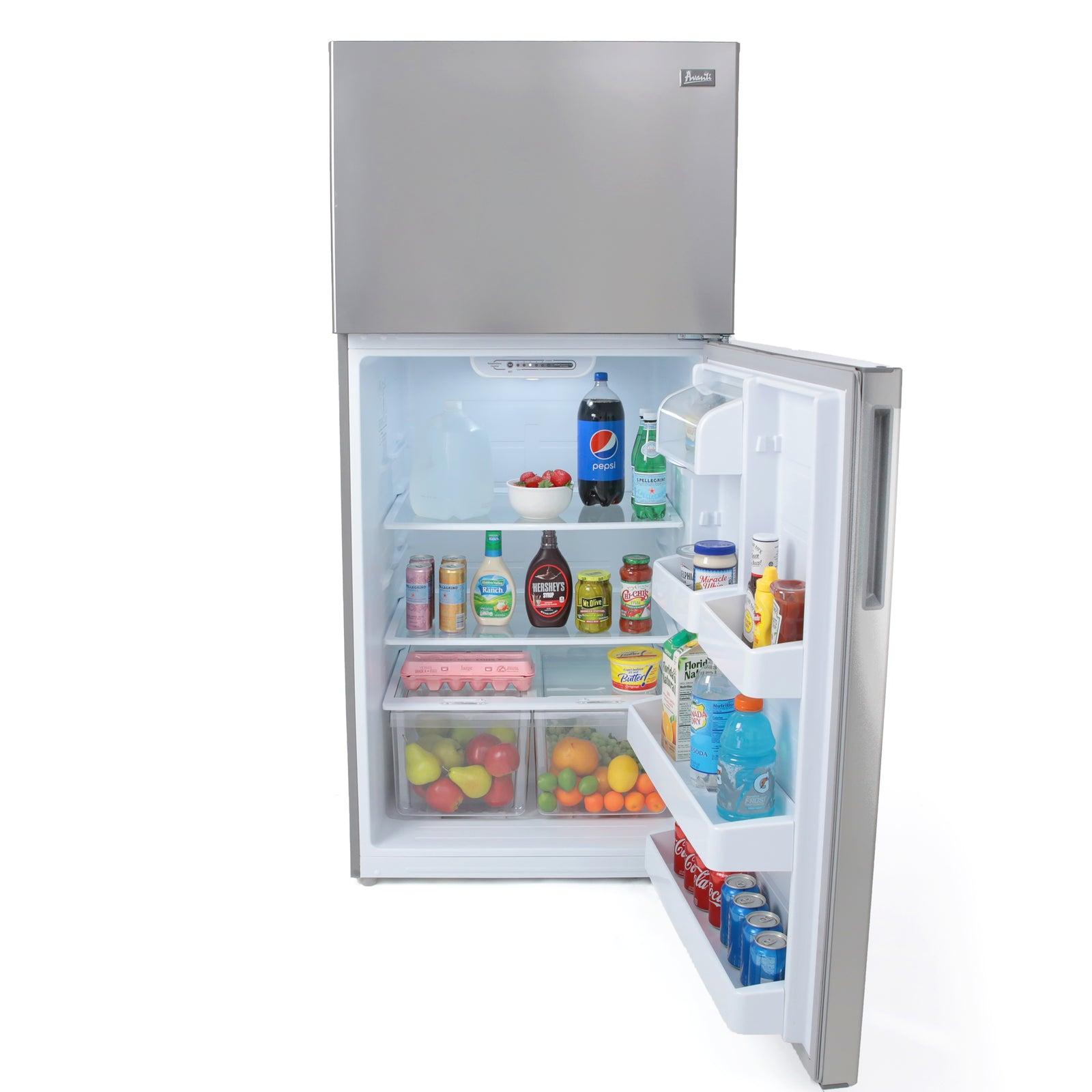 Avanti Frost-Free Apartment Size Refrigerator, 18.0 cu. ft. - Stainless Steel / 18 cu. ft.