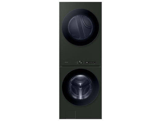 Samsung WH53DBH700GF Bespoke 5.3 cu. ft. AI Laundry Hub™ Ultra Capacity Single Unit Washer with AI OptiWash™ and 7.6 cu. ft. Gas Dryer in Satin Green