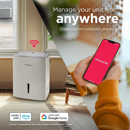 Frigidaire FHDD2234W1 22 Pint Dehumidifier with Wi-Fi (Energy Star)