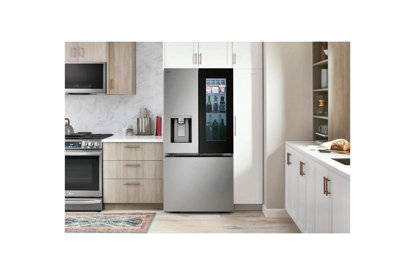 Lg LF25S6560S 25 cu. ft. Smart Standard-Depth MAX™ French Door Refrigerator with InstaView® Door-in-Door® and Craft Ice™