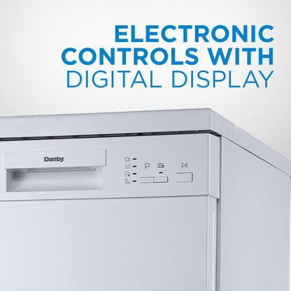 DDW1805EWP Danby 18" Wide Portable Dishwasher in White
