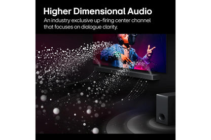 Lg S90TY S90TY LG Soundbar for TV with Dolby Atmos® 5.1.3 channel, Best LG OLED matching