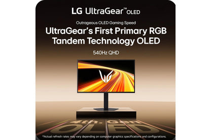 Lg 27GX790BB 27 Inch UltraGear™ OLED Dual Mode QHD 540Hz or HD 720Hz 0.02ms G-Sync® Compatible DisplayPort 2.1 Gaming Monitor