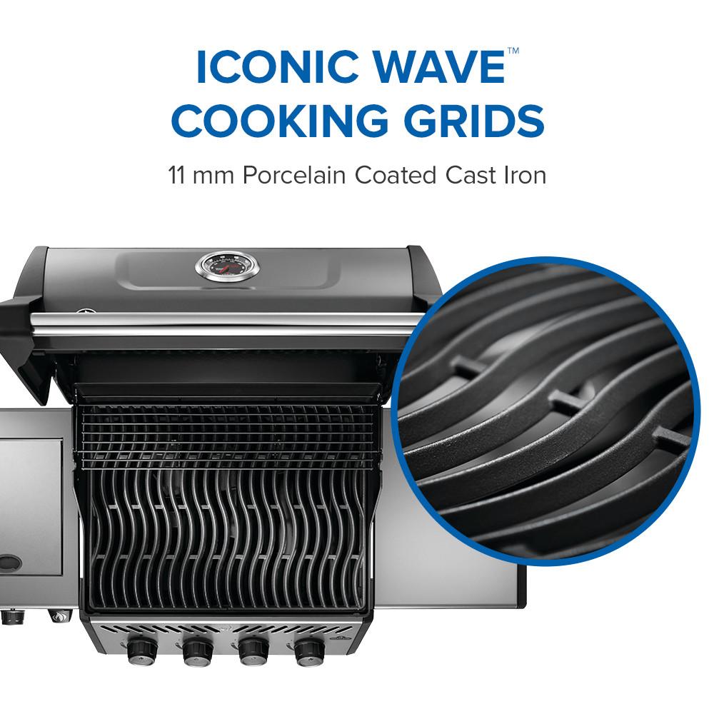 Napoleon Bbq F425DSBPGTECP Freestyle 425 SB with Range Side Burner , Propane, Graphite Grey