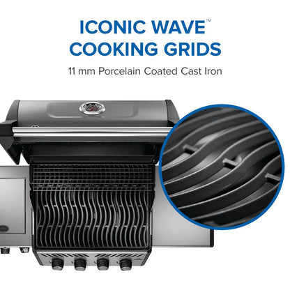 Napoleon Bbq F425DSBPGTECP Freestyle 425 SB with Range Side Burner , Propane, Graphite Grey