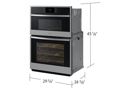 Samsung NQ70CG600DSR Combi Wall Oven Dual Convection  Air Fry  1.9 cu.ft. & 5.1 cu.ft.